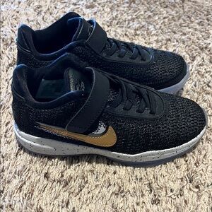 Nike Black and Gold LeBron Sneakers